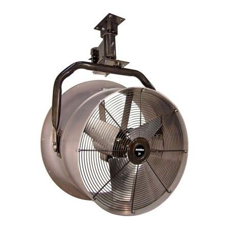 Triangle Engineering 30" High Velocity Fan, Yoke Mount, 10600 CFM, 115V, 1 HP, Single Phase 245567